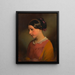 Ludmilla Amerling, lapsi-artistin tytär - Friedrich von Amerling — kehystetty taideteos seinällä