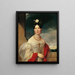 Marie Freiin Vesque de Puettlingen - Friedrich von Amerling — kehystetty taideteos seinällä
