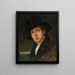 Portrait de son frère Andreas - Friedrich von Amerling — kehystetty taideteos seinällä
