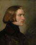Franz Lisztin muotokuva - Friedrich von Amerling — näkymä teoksesta