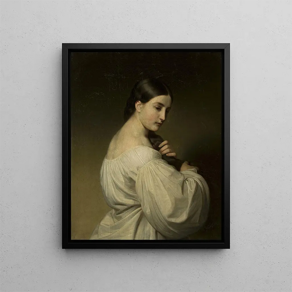 Friedrich von Amerling - Portrait of a young woman.webp