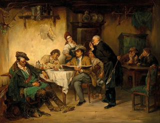 Friedrich von Keller - A Painter in a Tavern.webp