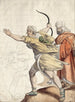 Archers en fuite - Friedrich von Olivier — näkymä teoksesta