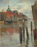Dortrecht - Frits Thaulow — näkymä teoksesta