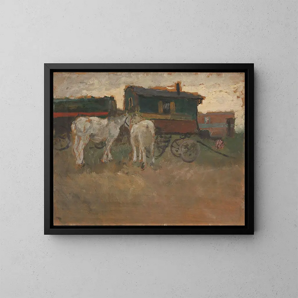 De Bretagne - Frits Thaulow — kehystetty taideteos seinällä
