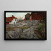 Kragerön kallioaiheinen maalaus - Frits Thaulow — kehystetty taideteos seinällä