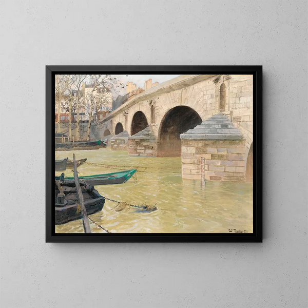 Le pont Marie à Paris - Frits Thaulow — kehystetty taideteos seinällä