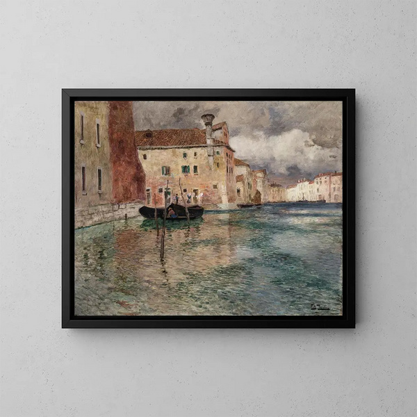 Venetsia - Frits Thaulow — kehystetty taideteos seinällä