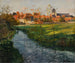 Village au bord d'un ruisseau - Frits Thaulow — näkymä teoksesta