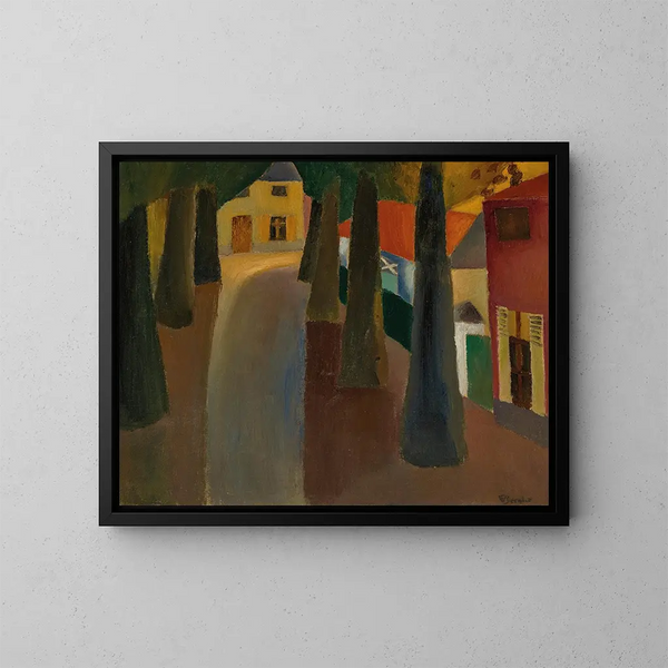 Lalle du château BachteMaria Leerne - Frits van den Berghe — kehystetty taideteos seinällä