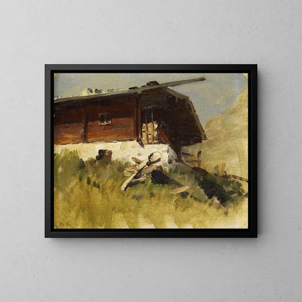 Berghof - Fritz Freund — kehystetty taideteos seinällä