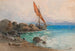 Purjevene lähellä rannikkoa - Fritz Lach — näkymä teoksesta