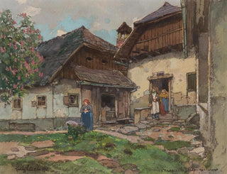 La maison du sacristain à Friesach - Fritz Lach — näkymä teoksesta