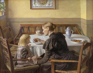 Äiti ja lapsi - Fritz Syberg — näkymä teoksesta
