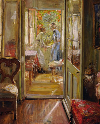 Fritz von Uhde - The artists daughters in the veranda.webp