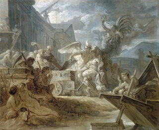 Pariisn kaupungin allegoria - Gabriel-François Doyen — näkymä teoksesta