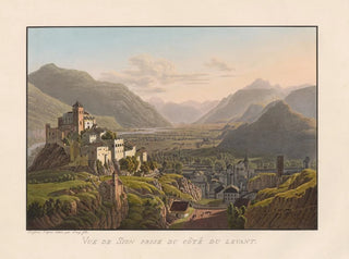 Gabriel Lory the Younger - Vue de Sion prise du ct du levant.webp