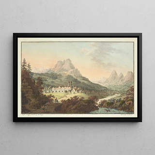 Gabriel Lory the older - Vue de lAbbaye dEinsiedlen et de ses Environs dans le Canton de Schweitz.webp
