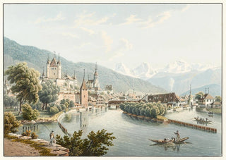 Gabriel Lory the older - Vue du chateau et de la ville de Thoune.webp
