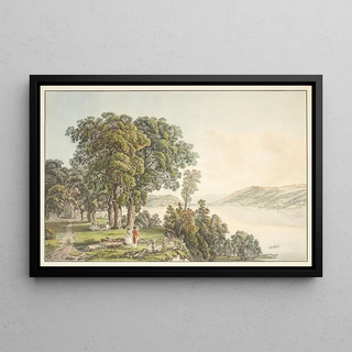 Gabriel Lory the older - Vue sur le Lac de Bienne prise de lIsle de St Pierre dans le Canton de Berne.webp