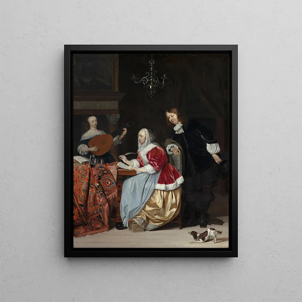 Gabriel Metsu - A Young Woman Composing a Piece of Music.webp
