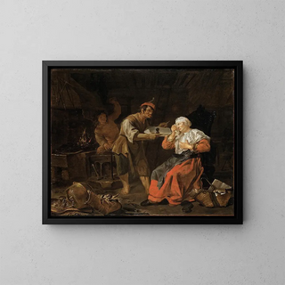 Gabriel Metsu - Old Woman in a Gossipchair.webp