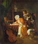 L kirjoittajan yllättynyt - Gabriel Metsu — näkymä teoksesta
