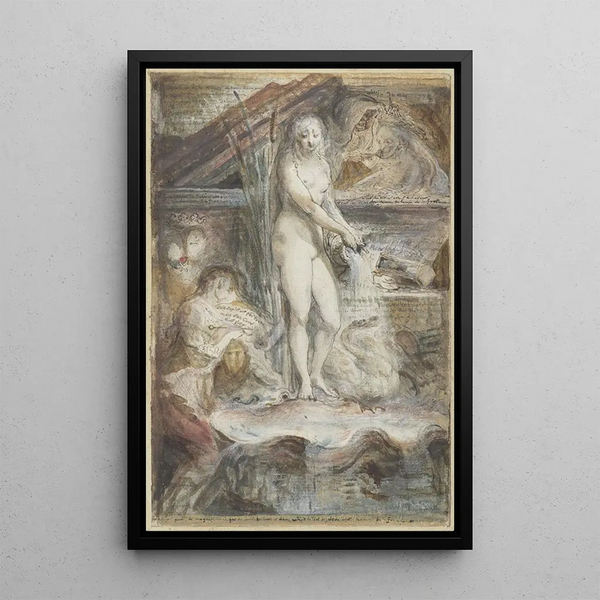 Gabriel de SaintAubin - Allegorie op de dood van Voltaire.webp