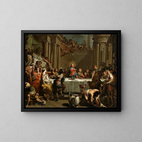 Les Noces de Cana - Gaetano Gandolfi — kehystetty taideteos seinällä
