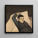 Poika makaa - Magnus Enckell — kehystetty taideteos seinällä