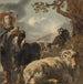 Pojasta paimenena lampaiden ja vuohien kanssa - Jan Baptist Weenix — esillä sisätilassa