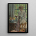 Nuori nainen lukemassa - Gari Melchers — kehystetty taideteos seinällä