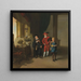 Garrick-maalaus Burtonin ja Palmerin kanssa L'Alchimiste - Johan Joseph Zoffany — kehystetty taideteos seinällä