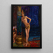 Kaksi tanssijaa - Gaston Bussière — kehystetty taideteos seinällä