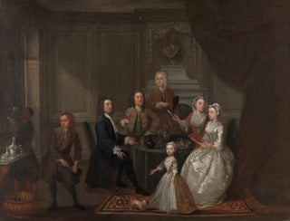 Gawen Hamilton - Group portrait probably of the Raikes family.webp