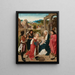 L'Adoration des Mages - Geertgen tot Sint Jans — kehystetty taideteos seinällä