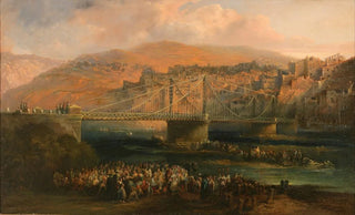 Genaro Prez Villaamil - View of City of Fraga and its Hanging Bridge.webp