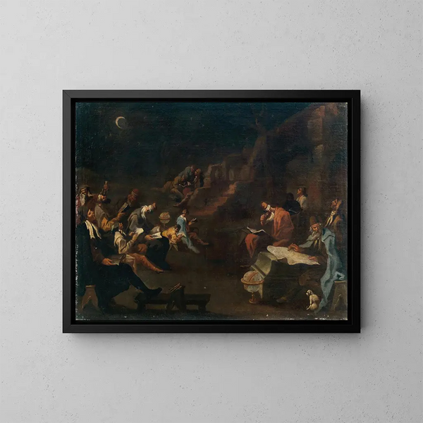 Les Astronomes - Ecole génoise — kehystetty taideteos seinällä