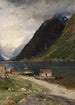 Fjordin maisemamaalaus - Georg Anton Rasmussen — näkymä teoksesta