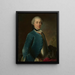 Portrait d'un homme en armure - Georg David Matthieu — kehystetty taideteos seinällä