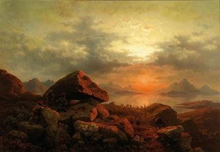 Georg Eduard Otto Saal - Hunting Reindeer in the Far North.webp