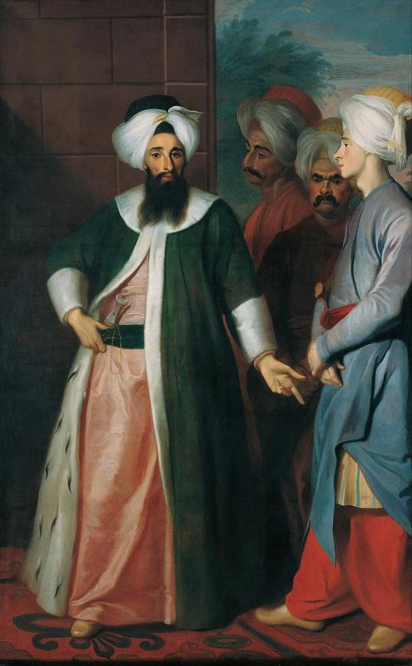 Georg Engelhard Schrder - Kozbeki Mustafa Aa and his Retinue.webp