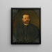 Portrait d'un homme - Georg Fleischmann — kehystetty taideteos seinällä