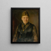 Portrait d'une femme - Georg Fleischmann — kehystetty taideteos seinällä