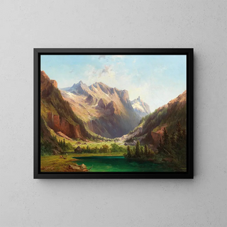 Georg Geyer - The Stappitzersee near Mallnitz Carinthia Sauleck Klberspitze and Seebachalpe.webp