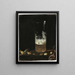 Luontokuva kuolleesta luonnosta olutlasin ja pähkinöiden kanssa - Georg Hainz — kehystetty taideteos seinällä