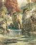 Baigneurs dans un ruisseau de montagne - Georg Janny — näkymä teoksesta