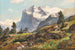 Wetterhorn-maalaus Grindelwaldin lähellä - Georg Macco — näkymä teoksesta