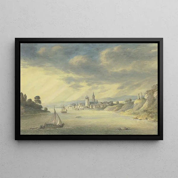 Georg Melchior Kraus - Ansicht von Eltville am Rhein.webp