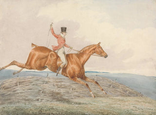 George Alken - Foxhunting Rider Taking a Fence.webp
